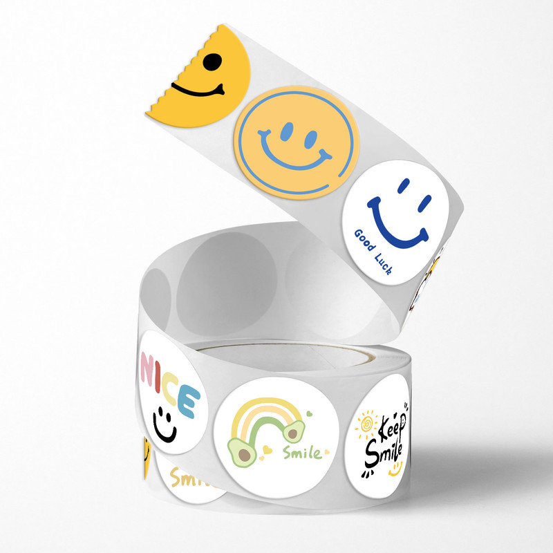 برچسب طرح خنده مدل Smile مجموعه 500 عددی