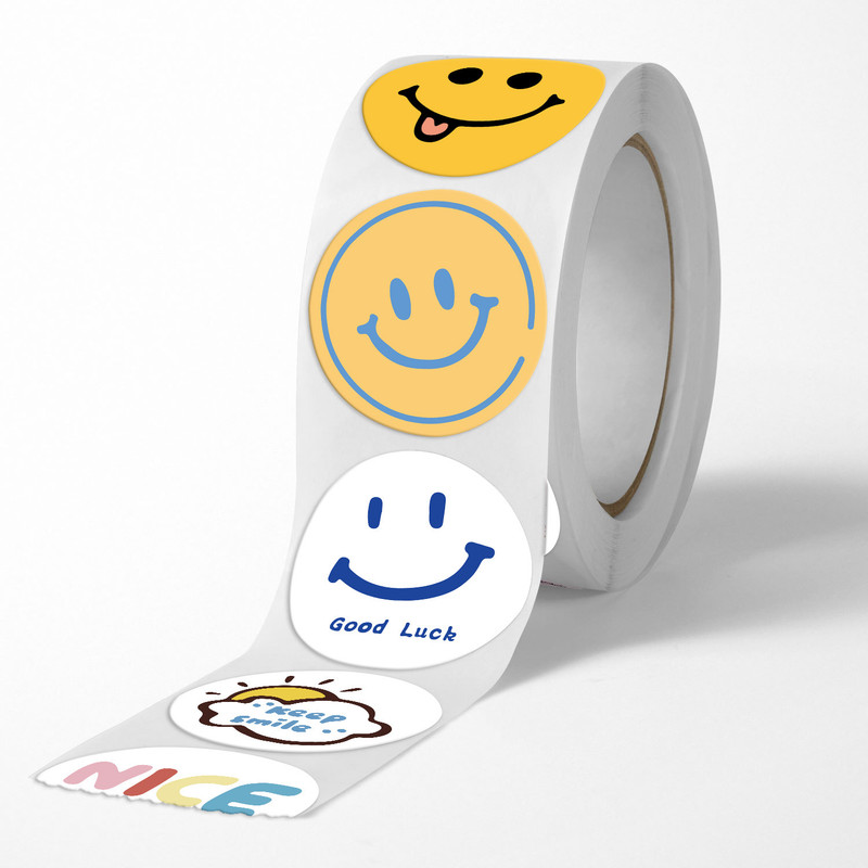 برچسب طرح خنده مدل Smile مجموعه 500 عددی