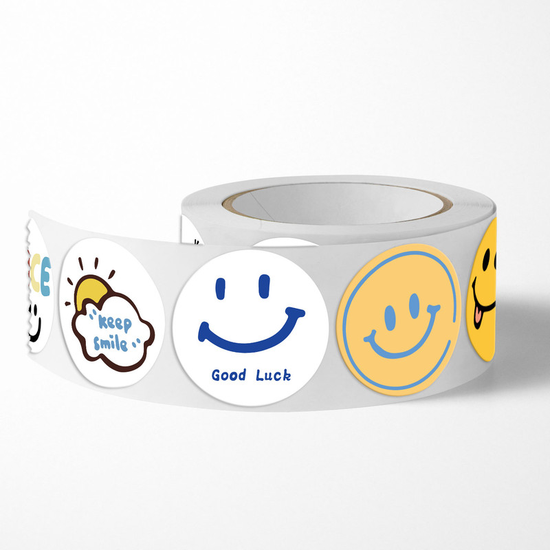 برچسب طرح خنده مدل Smile مجموعه 500 عددی