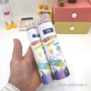 مداد رنگی 12 و 24 رنگ استوانه ای - بای ژی